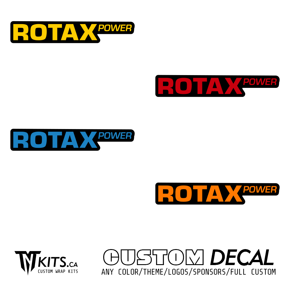 CAN-AM Renegade or Outlander Rotax Power Decals (x2)