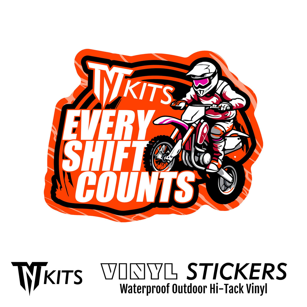 3in EVERY SHIFT COUNTS Vinyl Waterproof Sticker UV Laminated