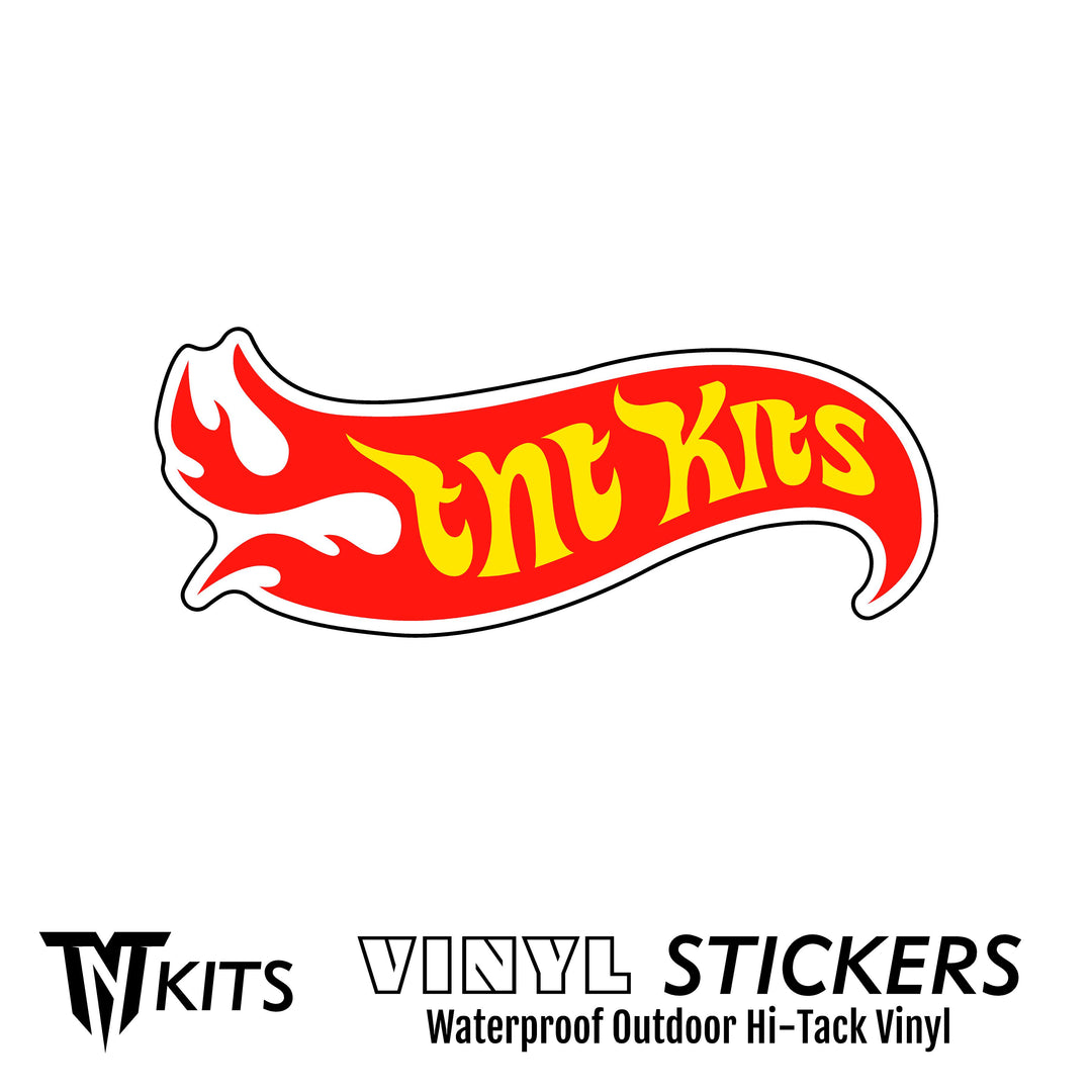 3in HOT WHEELS Vinyl Waterproof Sticker UV Laminated
