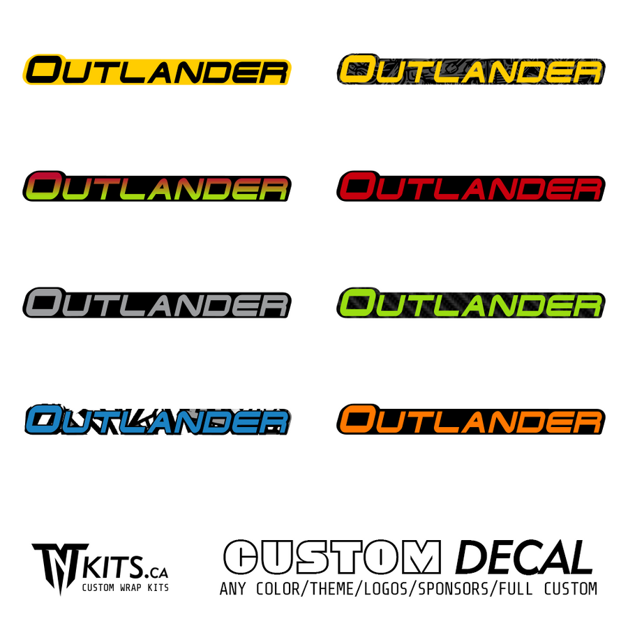 CAN-AM Outlander Decals – TNT KITS